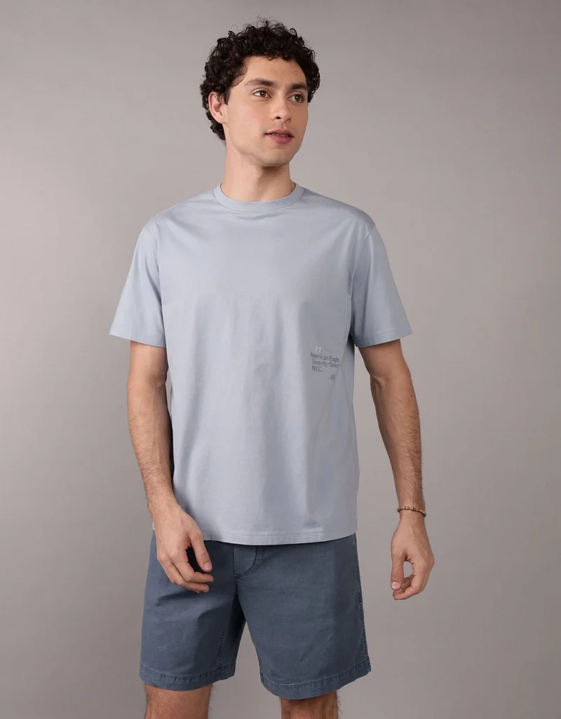 American Eagle AE Applique Logo Graphic T-Shirt